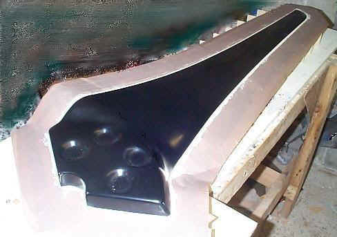 set up for casting the mould from the plug